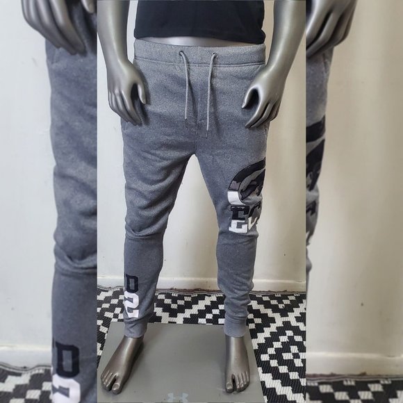 ECKO UNLTD FLEECE JOGGER PANT MEN'S WITH POCKET GREY SIZE L EMBROIDERED LOGO - Picture 2 of 8